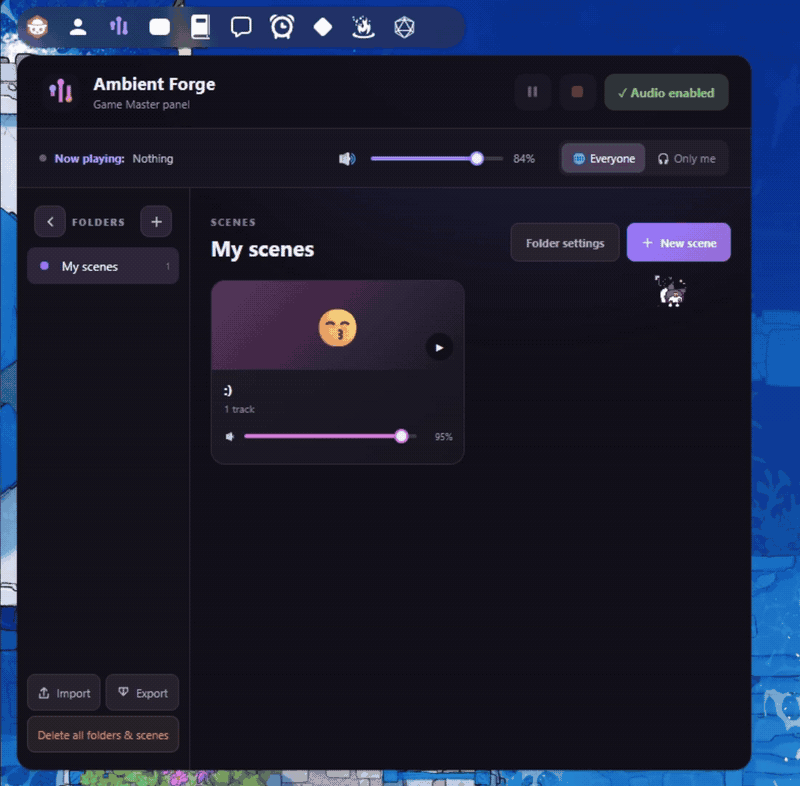 Adding multiple tracks and configuring loop, delay, and fades